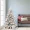 6 Pack: 4.5ft. Pre-Lit Flocked Northern Fir Artificial Christmas Tree, Clear Lights